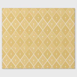 Senfgelb Diamant Modern Skandinavisch  Geschenkpapier
