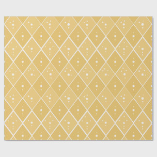 Senfgelb Diamant Modern Skandinavisch Geschenkpapier