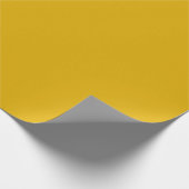 Senfgelb einfarbig geschenkpapier (Ecke)