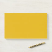 Senfgelb einfarbig post-it klebezettel (Auf Schreibtisch)