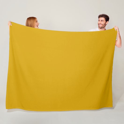 Senfgelb Fleecedecke (Beispiel)