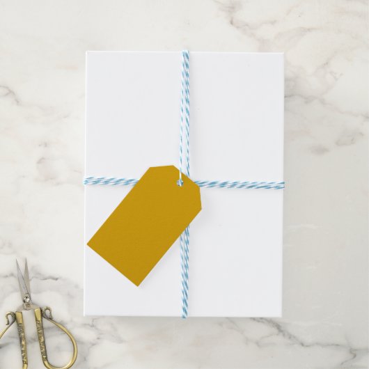 Senfgelb Geschenkanhänger (Mit Garn)