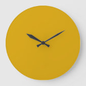 Senfgelb Große Wanduhr (Vorderseite)