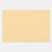Senfgelb, klassische, warme Farbstreifen Geschenkpapier Set (Vorderseite)