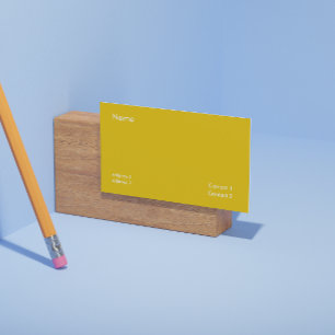 Senfgelb - minimalist Visitenkarte