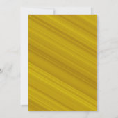 Senfgelb mit Gold und Graduierungspapier-Party Einladung (Rückseite)