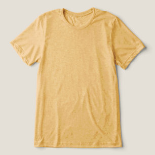 Senfgelb Schlicht Leer Nichts auf der Vorderseite Tri-Blend Shirt
