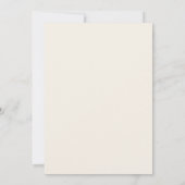 Senfgelb Silber Blossom Hochzeit Einladung (Rückseite)