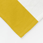 Senfgelb und weiße vertikale Streifen Fleecedecke (Ecke)
