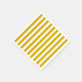 Senfgelb und weiße vertikale Streifen Serviette (Ecke)