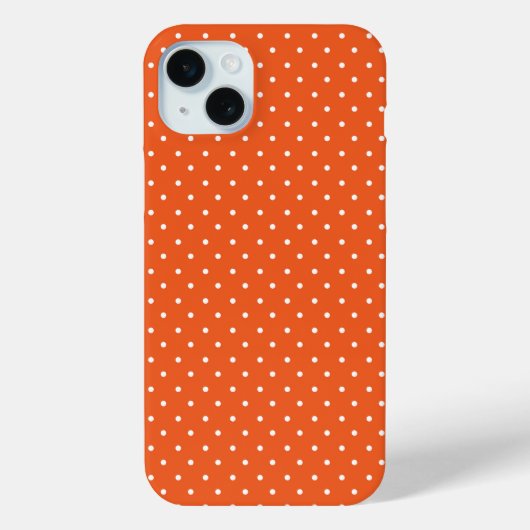 Senfgelb weiße Punkte Muster-Untersetzer Case-Mate iPhone Hülle (Rückseite)