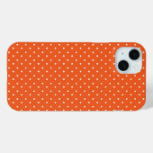 Senfgelb weiße Punkte Muster-Untersetzer Case-Mate iPhone Hülle (Rückseite (Horizontal))