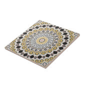 Senfgelbe Musterkunstfliesen Fliese (Seite)