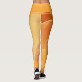 Senfgelbe Wirbel Leggings (Rückseite)