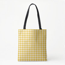 Senfgelbes Karo Gingham Retro-Farbe