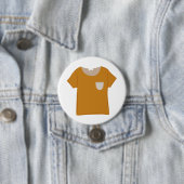 Senfgelbes minimalistisches Oberteil Button (Beispiel)