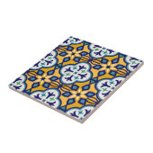 Senfgelbes Muster, grüne Goldfliesen Fliese (Seite)