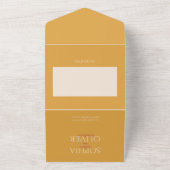 Senfgold und Foto All In One Einladung (Außenbereich)