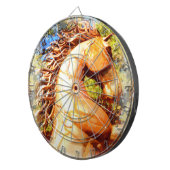 Senfhengst Dartscheibe (Vorderseite rechts)