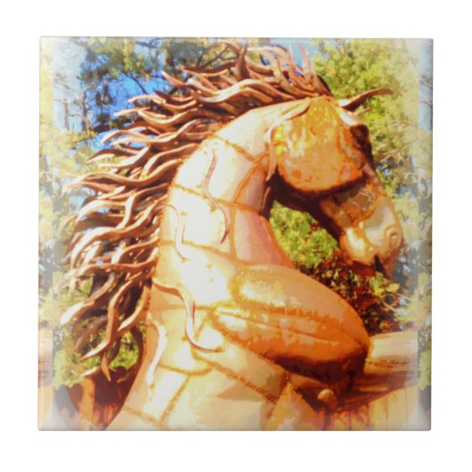 Senfhengst Fliese (Vorderseite)