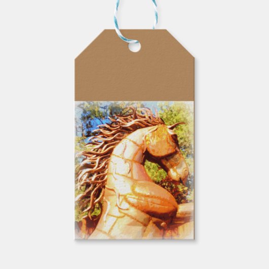 Senfhengst Geschenkanhänger (Vorderseite)