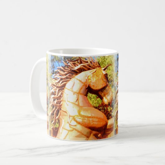 Senfhengst Kaffeetasse (Vorderseite Links)