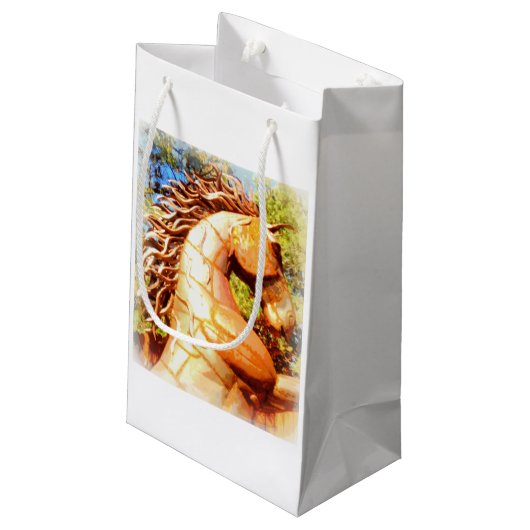 Senfhengst Kleine Geschenktüte (Rückseite Schrägansicht)