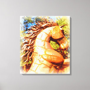 Senfhengst Leinwanddruck