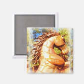 Senfhengst Magnet (Vorderseite/Rückseite)