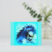 Senfhengst Postkarte (Stehend Vorderseite)