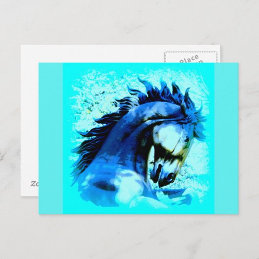 Senfhengst Postkarte (Vorne/Hinten)