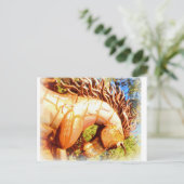 Senfhengst Postkarte (Stehend Vorderseite)