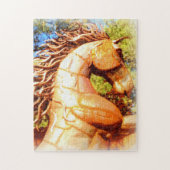 Senfhengst Puzzle (Vertikal)