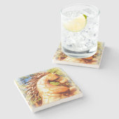 Senfhengst Steinuntersetzer (Seitenansicht)