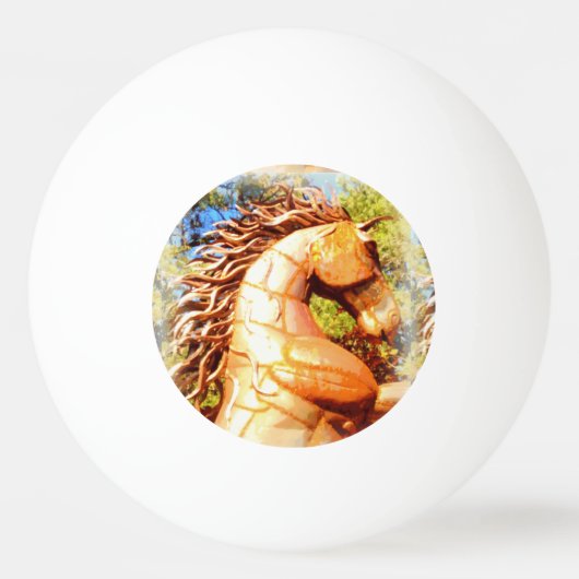 Senfhengst Tischtennisball (Vorderseite)