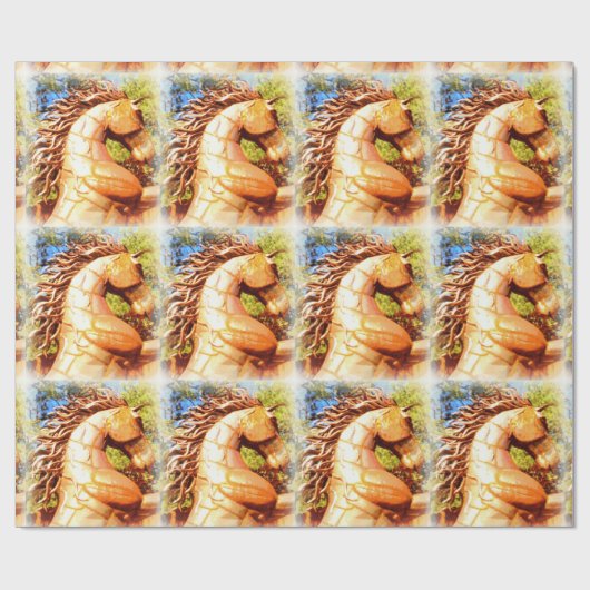 Senfhengste Geschenkpapier (Flach)