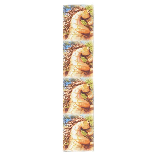 Senfhengste Kurzer Tischläufer (Vorderseite)