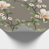 Senfkleine Blume mit grünen Blätter Geschenkpapier (Ecke)