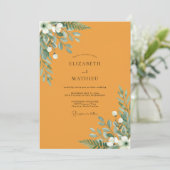 Senfkraut Hochzeit Einladung (Stehend Vorderseite)
