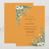 Senfkraut Hochzeit Einladung (Vorne/Hinten)