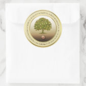 Senfsaat, Taufen Versandzubehör, Glaube Runder Aufkleber (Tasche)