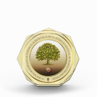 Senfsaat-Wohngestaltung, Christliches Geschenk, Ph Fotoblock