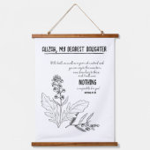 Senfsamen Wandteppich Mit Holzrahmen (Vorderseite)