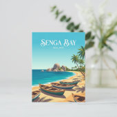 Senga Bay Malawi Postkarte (Stehend Vorderseite)