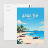 Senga Bay Strand Malawi Postkarte (Vorne/Hinten)