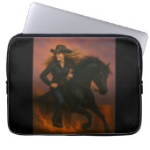 Sengend schnelles Barrel-Racing-Team! Laptopschutzhülle (Vorderseite)