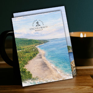 Senggigi-Strand, Lombok-Insel, Indonesien   Reise Postkarte