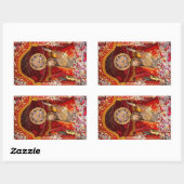 "Senhor Santo Cristo dos Milagres" Rechteckiger Aufkleber (Blatt)