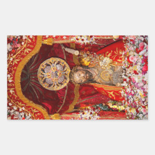 "Senhor Santo Cristo dos Milagres" Rechteckiger Aufkleber