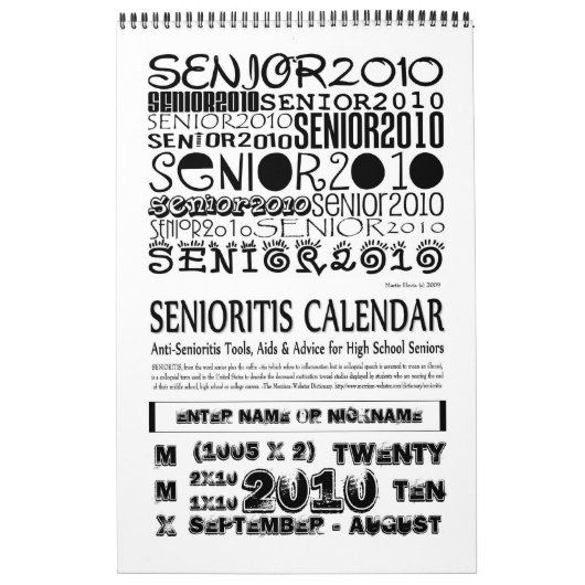 Senior2010 Academic-Kalender - Sept. August 2010 Kalender (Titelbild)